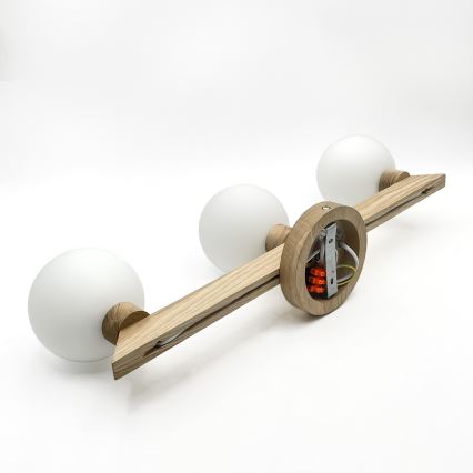 Piestiprināms griestu lustrs ANTONIO 3xG9/5W/230V ozols/balts