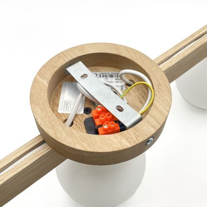 Piestiprināms griestu lustrs ANTONIO 3xG9/5W/230V ozols/balts