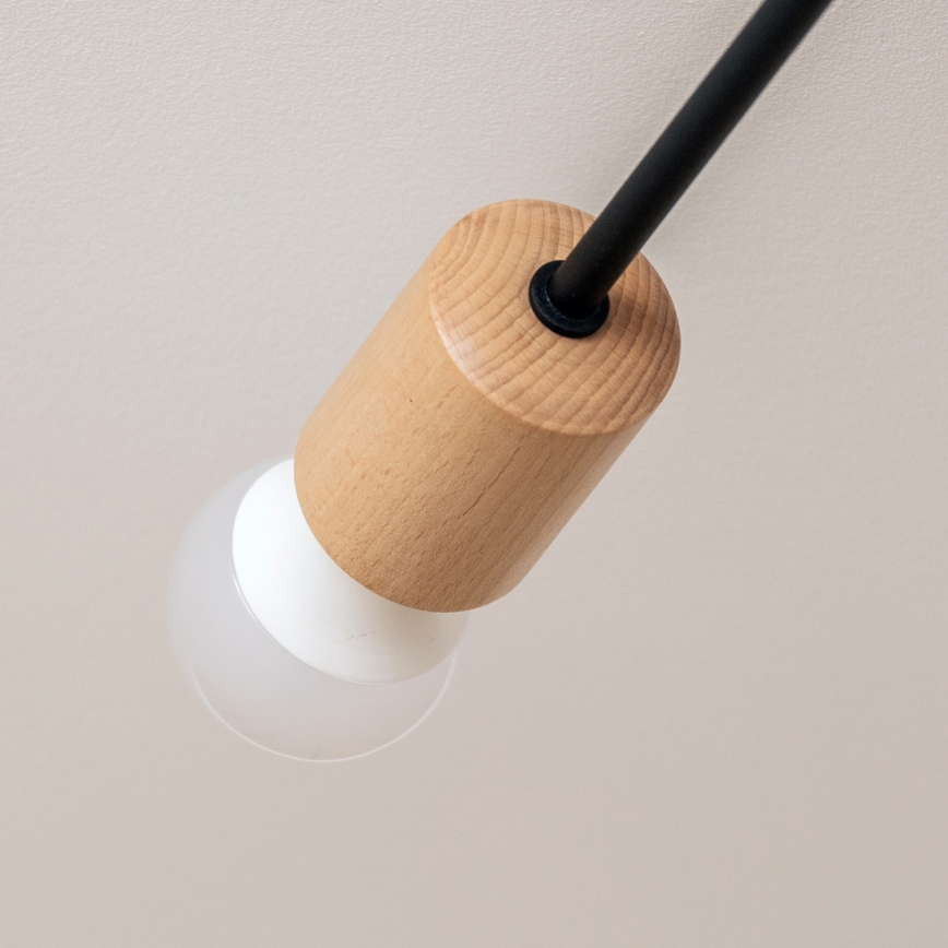 Piestiprināms griestu lustrs CAMBRIDGE 4xE27/15W/230V, priežu apdare