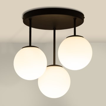 Piestiprināms griestu lustrs MOONLIGHT 3xE27/15W/230V melns