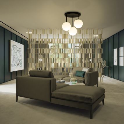 Piestiprināms griestu lustrs MOONLIGHT 3xE27/15W/230V melns