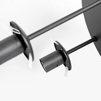 Piestiprināms griestu lustrs MOONLIGHT 3xE27/15W/230V melns