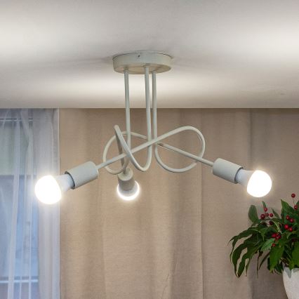 Piestiprināms griestu lustrs OXFORD 3xE27/15W/230V krēmkrāsā