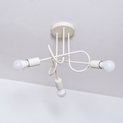 Piestiprināms griestu lustrs OXFORD 3xE27/15W/230V krēmkrāsā