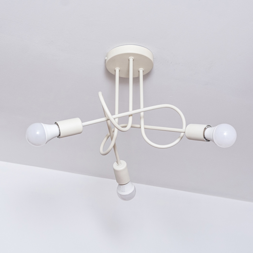 Piestiprināms griestu lustrs OXFORD 3xE27/15W/230V krēmkrāsā