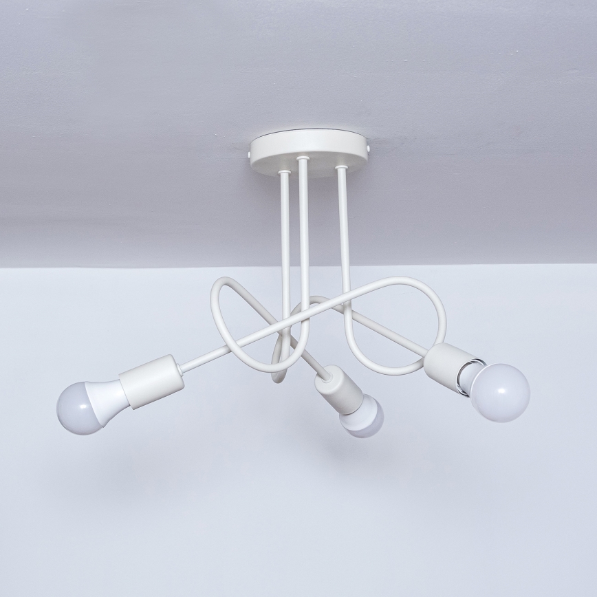 Piestiprināms griestu lustrs OXFORD 3xE27/15W/230V krēmkrāsā