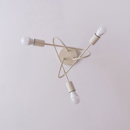 Piestiprināms griestu lustrs OXFORD 3xE27/15W/230V krēmkrāsā