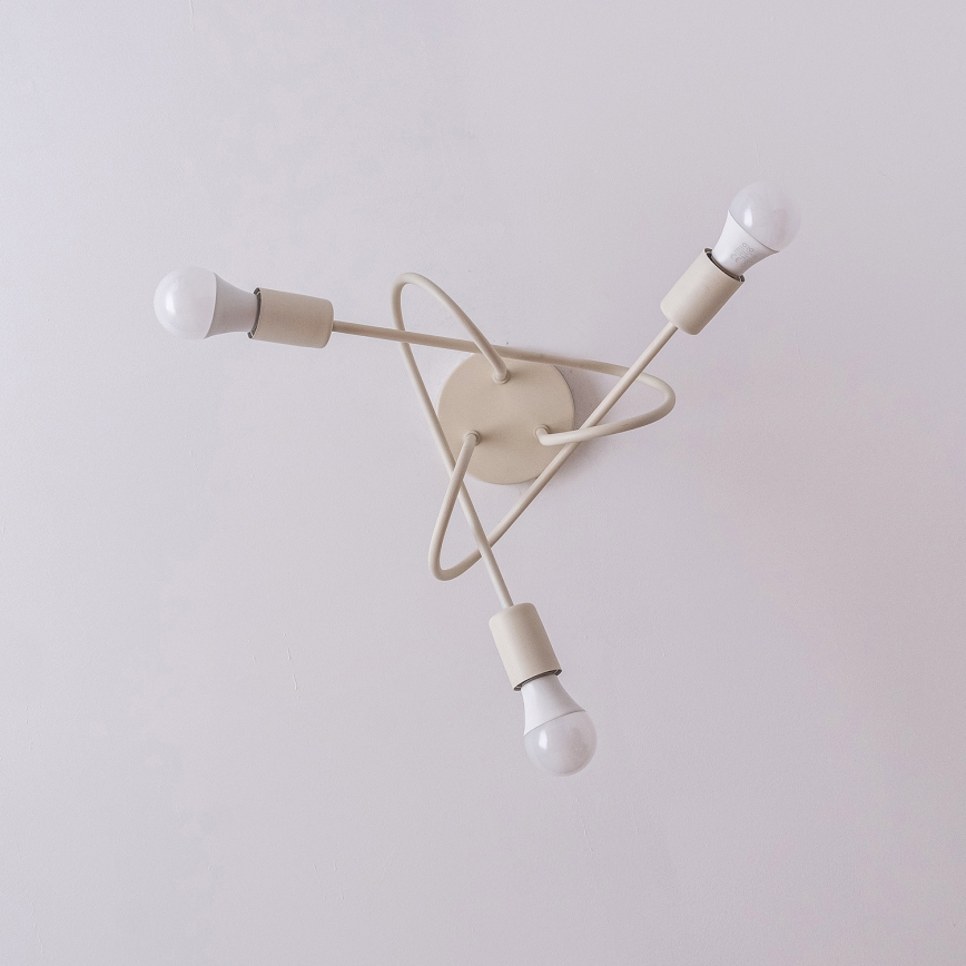 Piestiprināms griestu lustrs OXFORD 3xE27/15W/230V krēmkrāsā