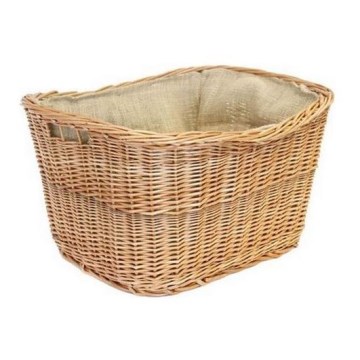 Pīts koka grozs ar rokturiem 30x45 cm