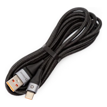 Pīts USB vads USB-A / USB-C savienotājs 18W 2m melna