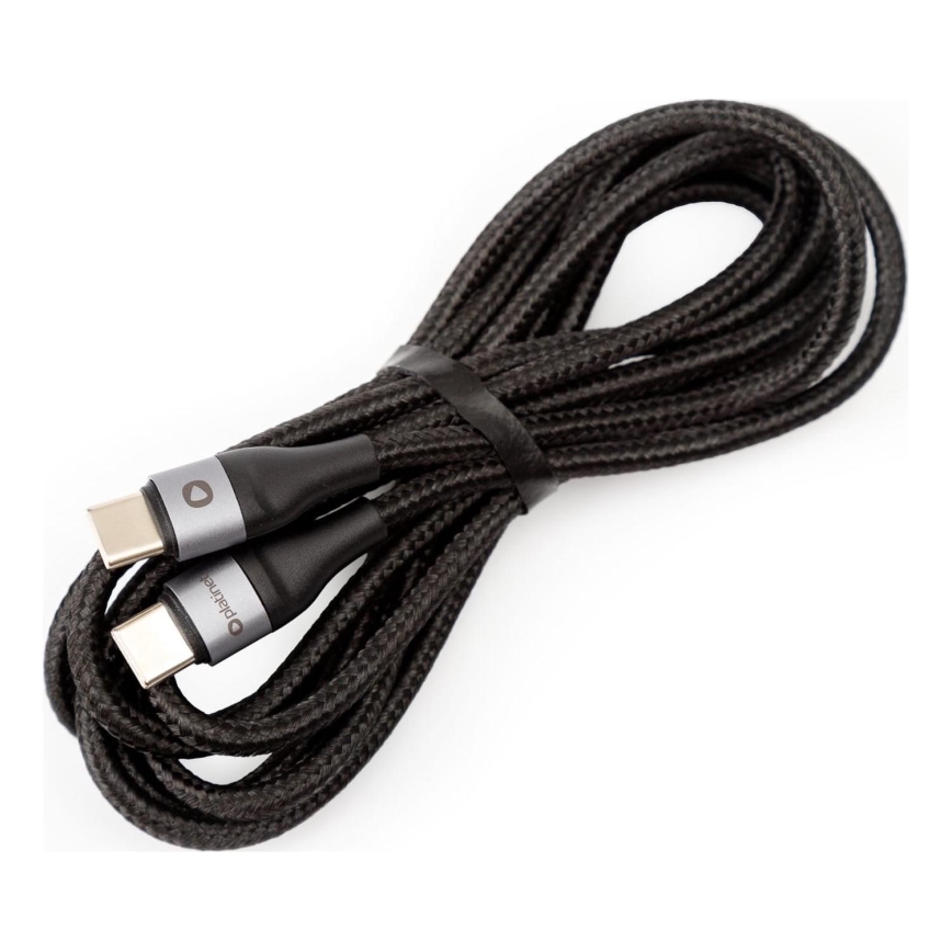 Pīts USB vads USB-C / USB-C savienotājs 42W 2m melna