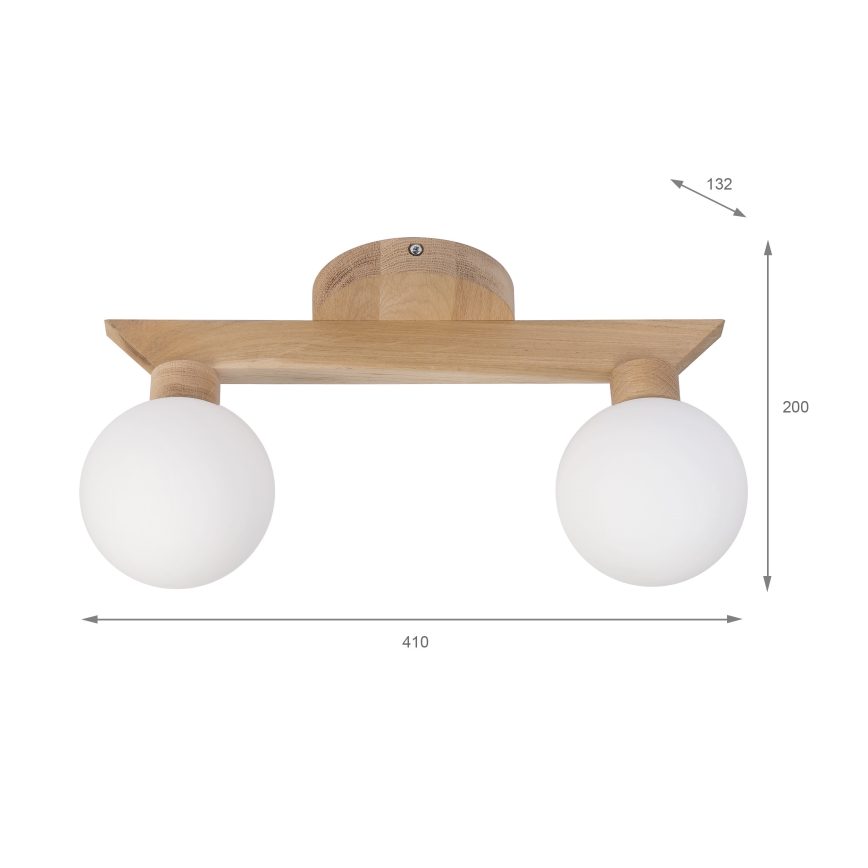 Plafons ANTONIO 2xG9/5W/230V ozols/balts