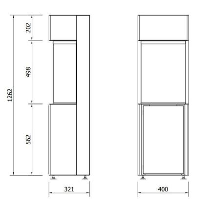 Planika - BIO Kamīns ar tālvadības pulti 126,2x40 cm 3,5kW/230V melna