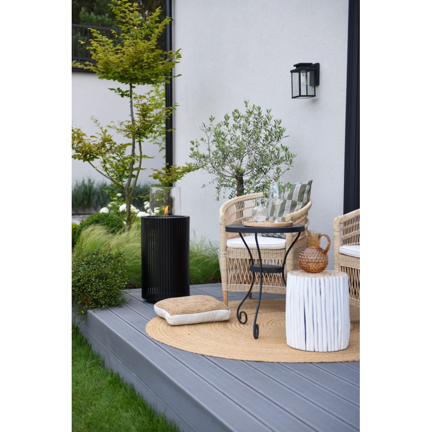 Planika - BIO Kamīns 87x37,6 cm 2,5kW melna + aizsarga pārsegs