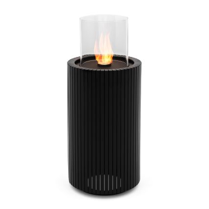 Planika - BIO Kamīns 87x37,6 cm 2,5kW melna + aizsarga pārsegs