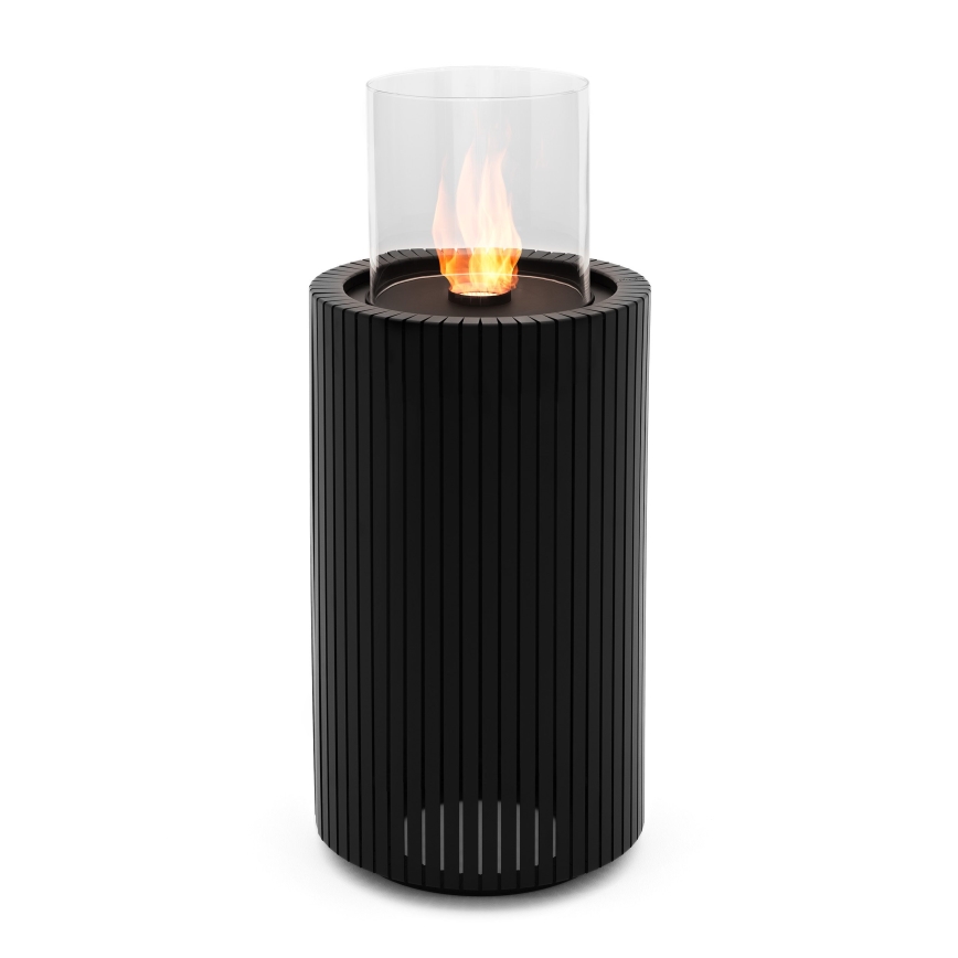 Planika - BIO Kamīns 87x37,6 cm 2,5kW melna + aizsarga pārsegs