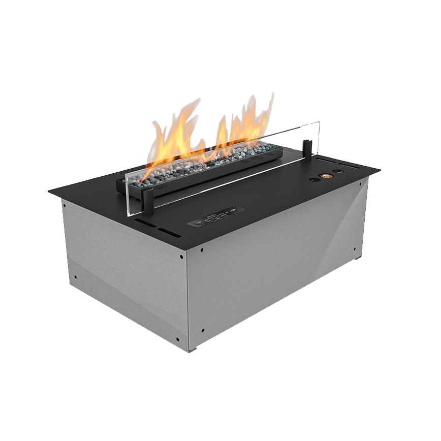Planika - Iebūvējama BIO Kamīns ar tālvadības pulti 19,1x38 cm 2,5kW/230V melna