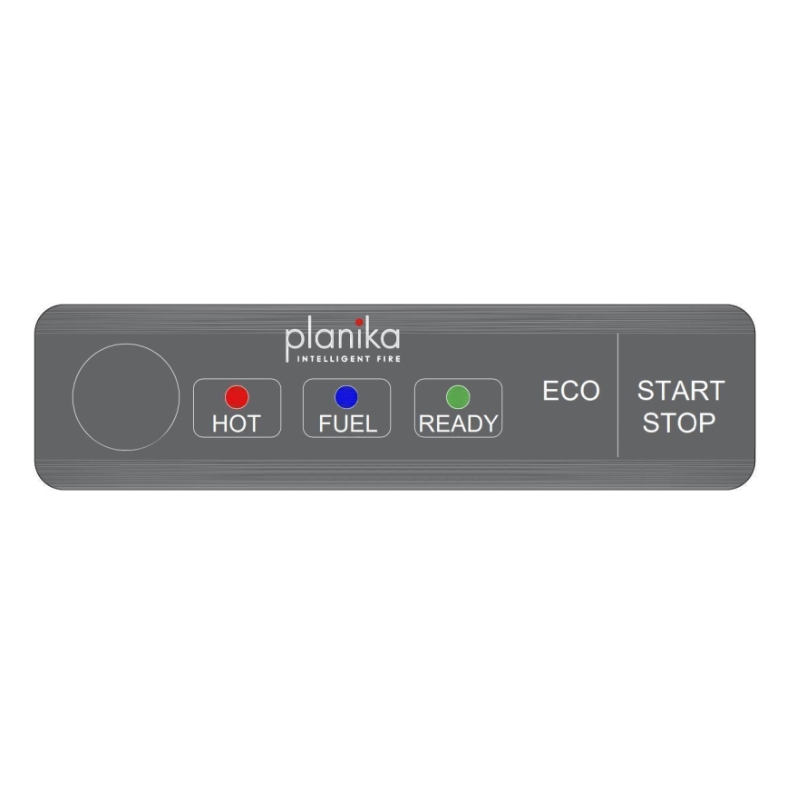 Planika - Iebūvējama BIO Kamīns ar tālvadības pulti 19,1x38 cm 2,5kW/230V melna