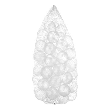 Plastmasas spēļu bumbas 50 gab. d. 7 cm caurspīdīga