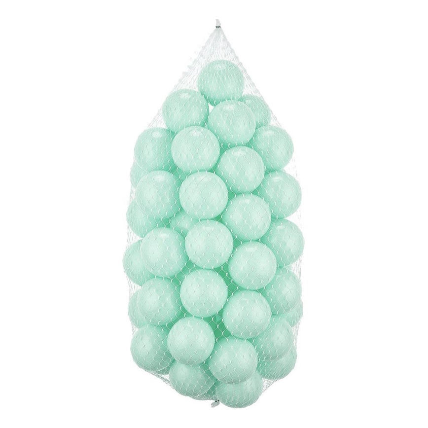 Plastmasas spēļu bumbas 50 gab. d. 7 cm piparmētru krāsa