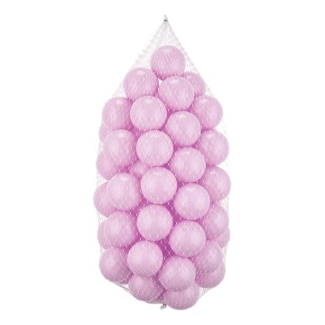 Plastmasas spēļu bumbas 50 gab. d. 7 cm rozā