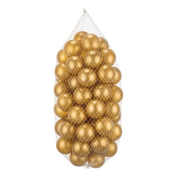 Plastmasas spēļu bumbas 50 gab. d. 7 cm zelta