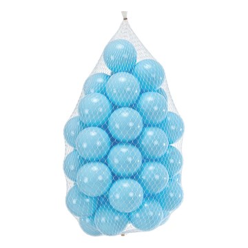 Plastmasas spēļu bumbas 50 gab. d. 7 cm zila