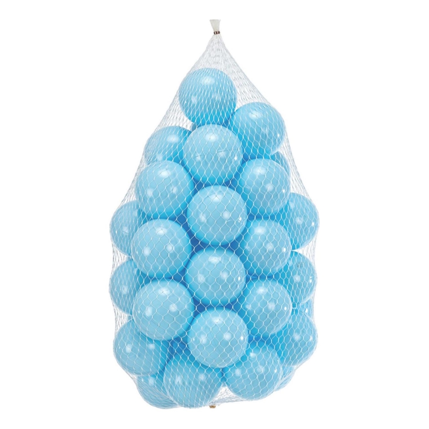 Plastmasas spēļu bumbas 50 gab. d. 7 cm zila