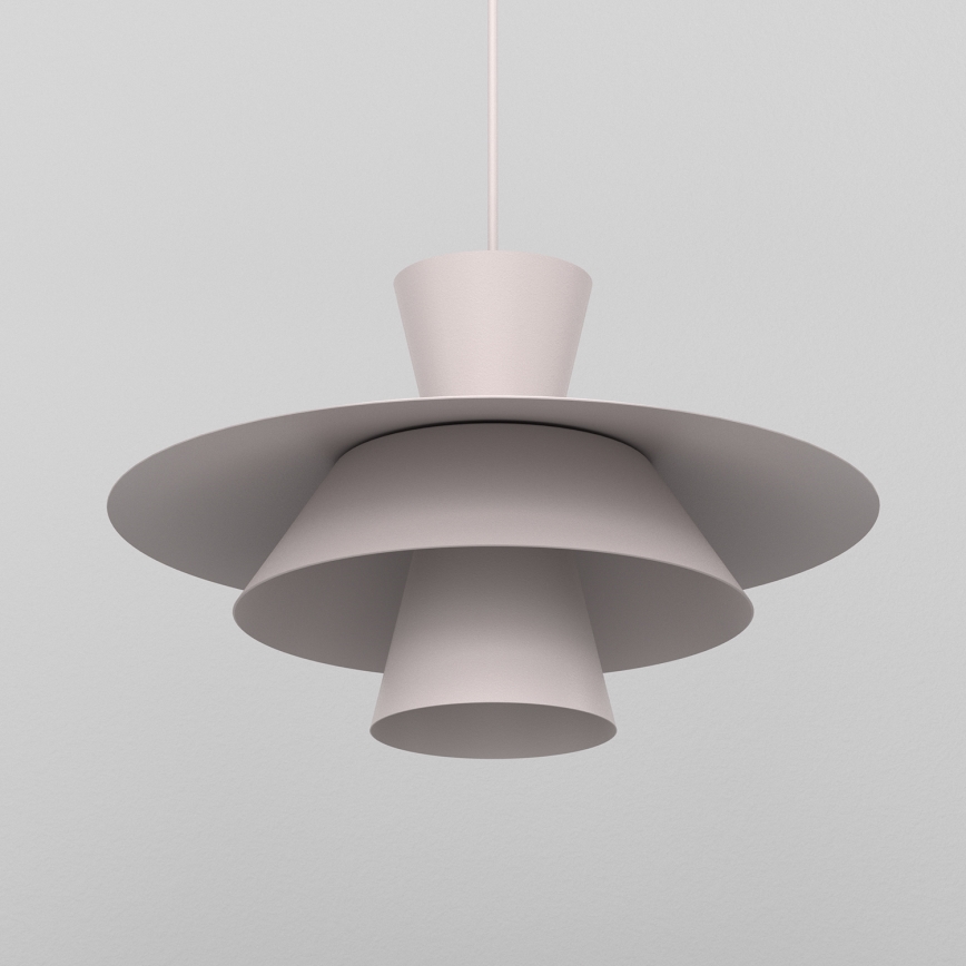 PLATO karājoša lampa ar vadu 1xE27/15W/230V krēmkrāsaina