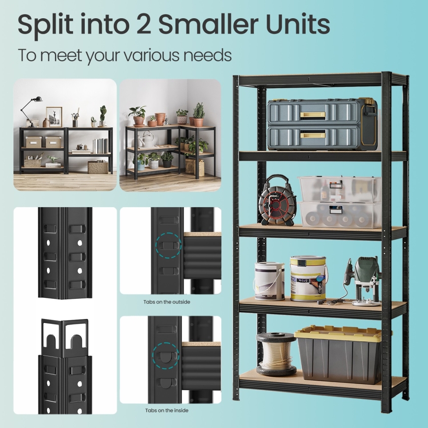 Plaukts ORDIFY melns