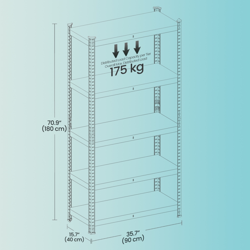 Plaukts ORDIFY melns