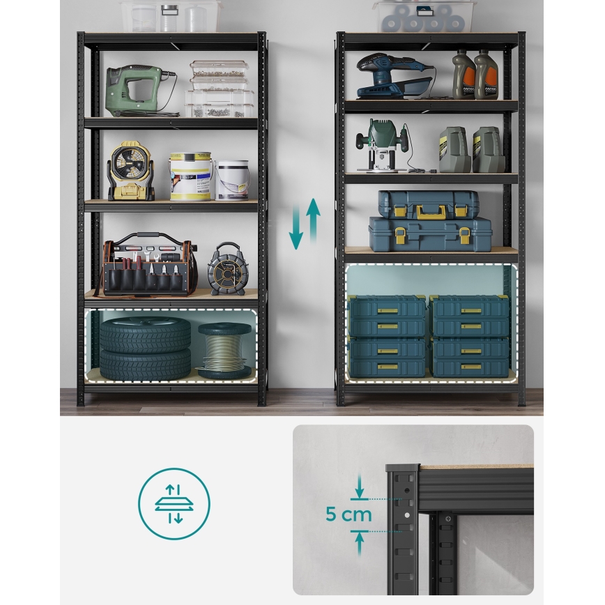 Plaukts ORDIFY melns