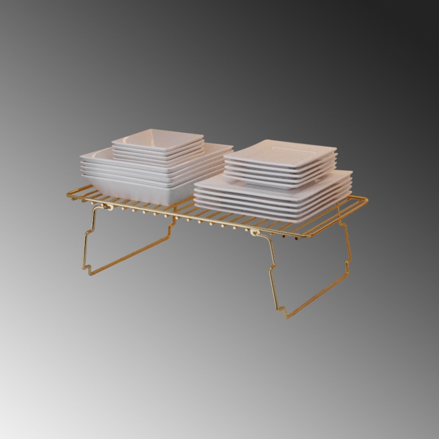 Plauktu organizators 42x19 cm zelta