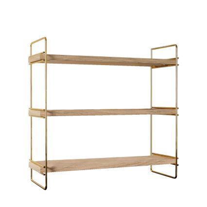 Plauktu organizators 45x40 cm zelta/brūna