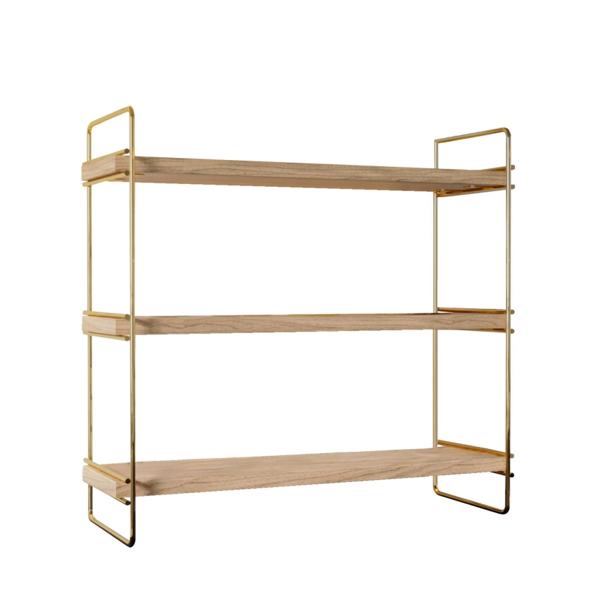 Plauktu organizators 45x40 cm zelta/brūna