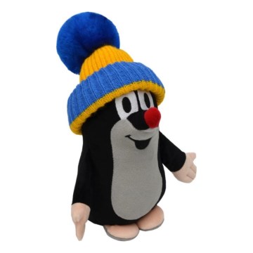 Plīša kurmis ar cepuri, 25 cm