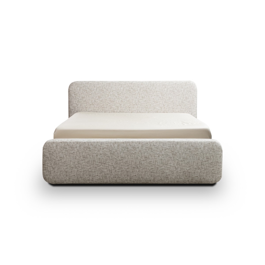 Polsterēta gulta LAJLA 180x200 cm, bez matrača, bēša