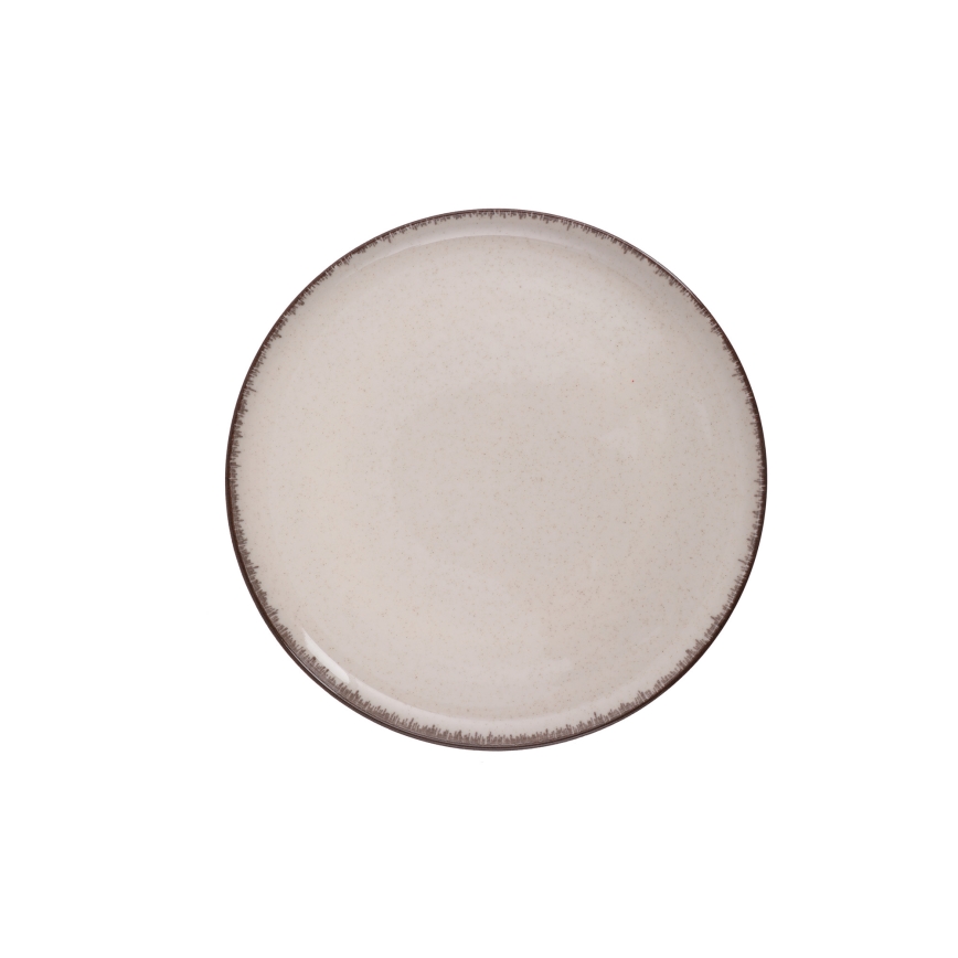 Porcelāna ēdienu servīze, 24 daļas, bēšā krāsā