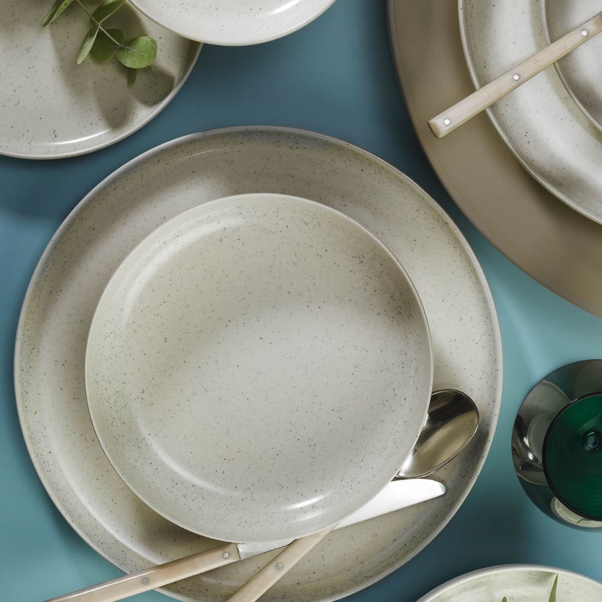 Porcelāna galda servīze 16 gab. bēšs/porcelāns