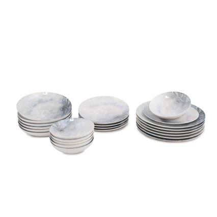 Porcelāna galda servīze, 24 daļas, brūna
