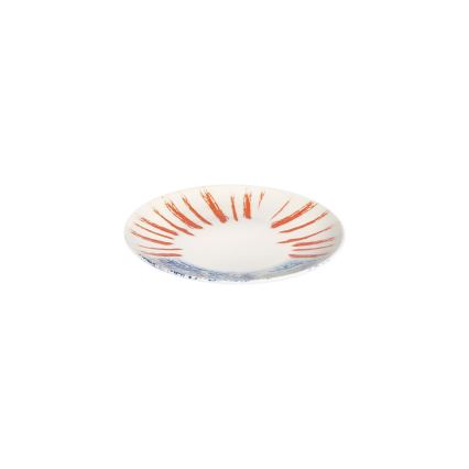 Porcelāna galda servīze, 24 gab., balta/sarkana/zila