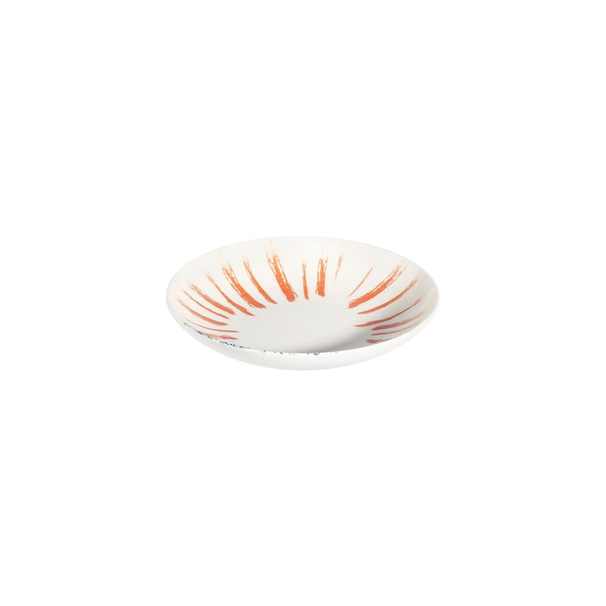 Porcelāna galda servīze, 24 gab., balta/sarkana/zila