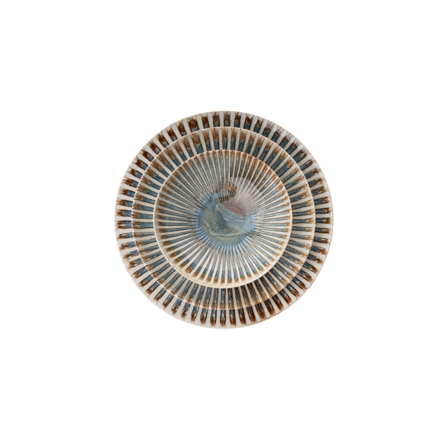 Porcelāna galda servīze, 24 gab., daudzkrāsaina