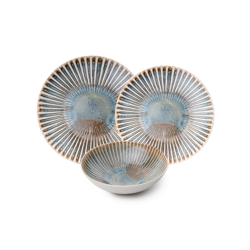 Porcelāna galda servīze, 24 gab., daudzkrāsaina