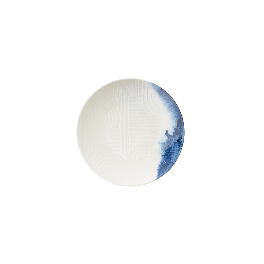Porcelāna servīze, 24 daļas, balta/zila