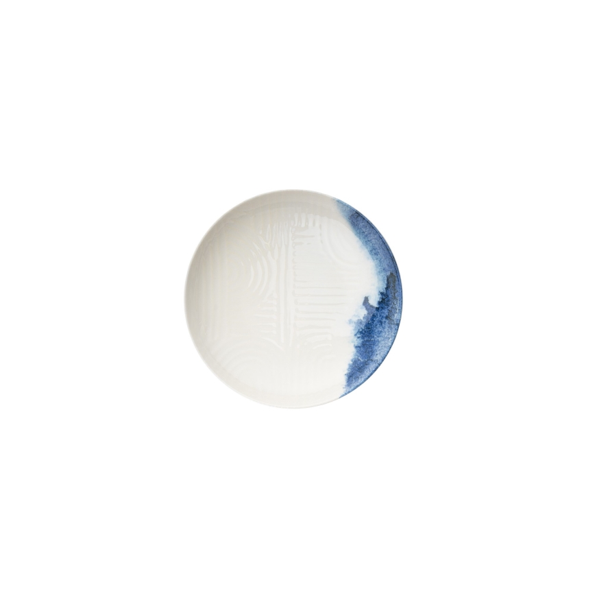 Porcelāna servīze, 24 daļas, balta/zila