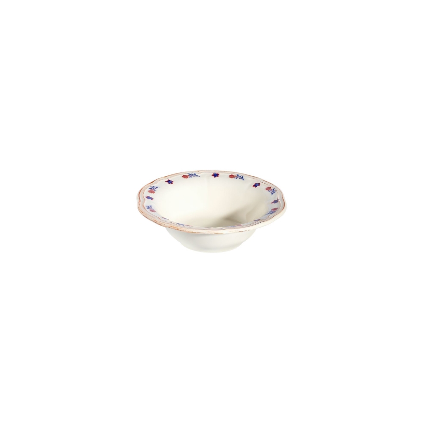 Porcelāna trauku komplekts 24 gab. balts/zils/sarkans