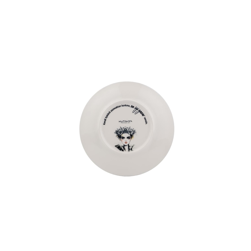 Porcelāna vakariņu servīze, 4 gab., melna/balta