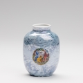 Porcelāns vāze 12,5x9 cm perlamutra zila grācijas