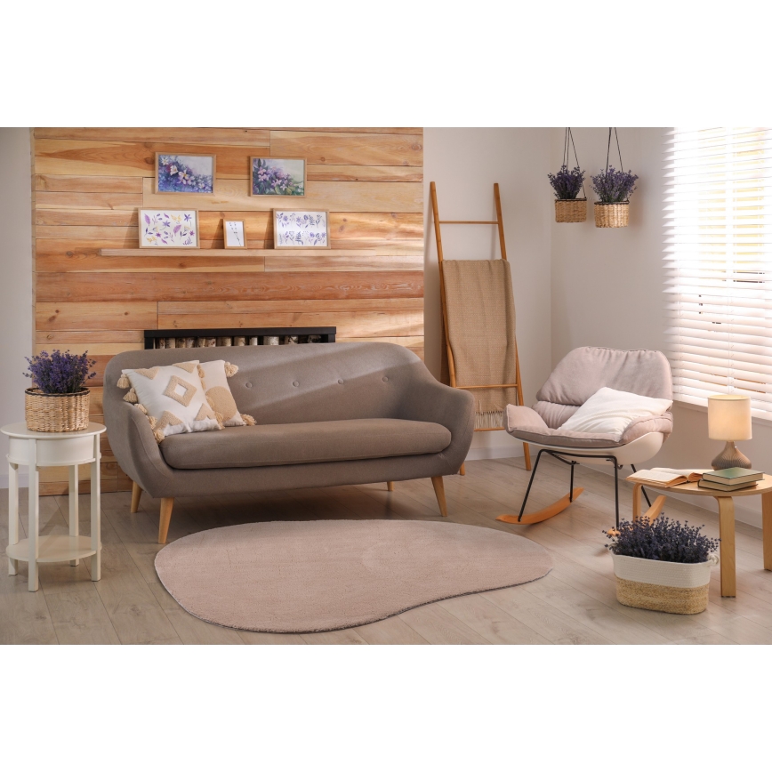 Pretslīdējošs paklājs LOREN 160x230 cm bēšs